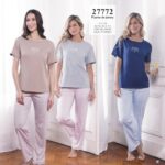 Lencatex 27772E Pijama jersey estampado. Talles 5 y 6