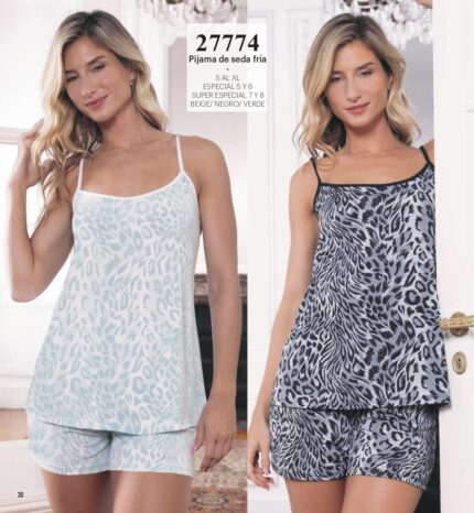 Lencatex 27774EE Pijama jersey estampado. Talles 7 y 8