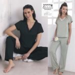 Lencatex 27778E Pijama jersey estampado. Talles 5 y 6