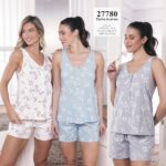 Lencatex 27780E Pijama jersey estampado. Talles 5 y 6
