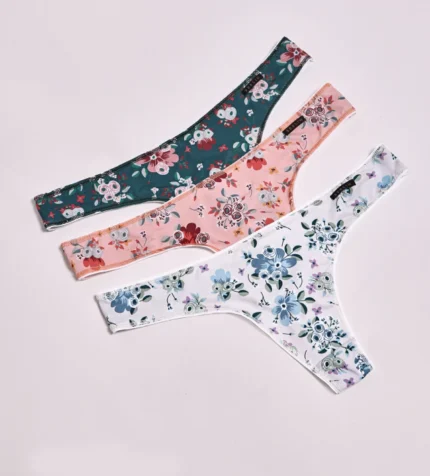 Colaless PACK X3-Microfibra-Flowers-Talle: S/M