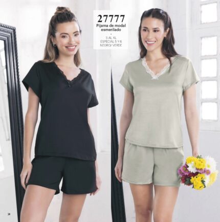 Lencatex 27777E Pijama jersey estampado. Talles 5 y 6