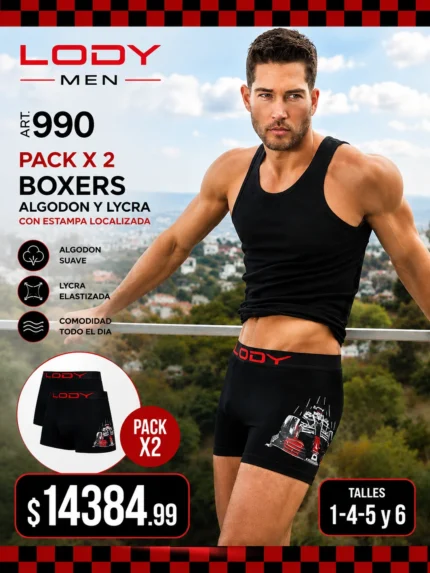 Pack x2 boxers