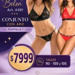 Belen Art. 4491 Conjunto con aro Tul Puntilla Y less. Talles 90 – 100 y 105