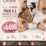 Berlin Art. 133 Pack x 2 tangas less algodon y lycra regulables 